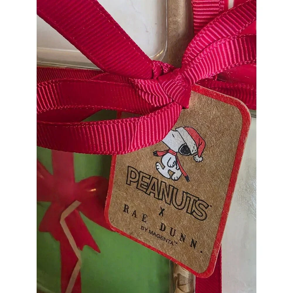 Rae Dunn X Peanuts Snoopy Christmas Holiday Coasters NEW IN BOX